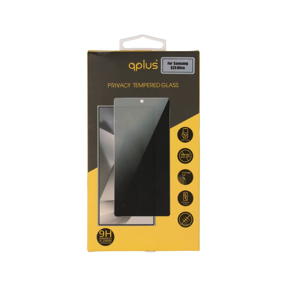 ฟิล์มกันรอย QPLUS TG Samsung Galaxy S25 Ultra Privacy