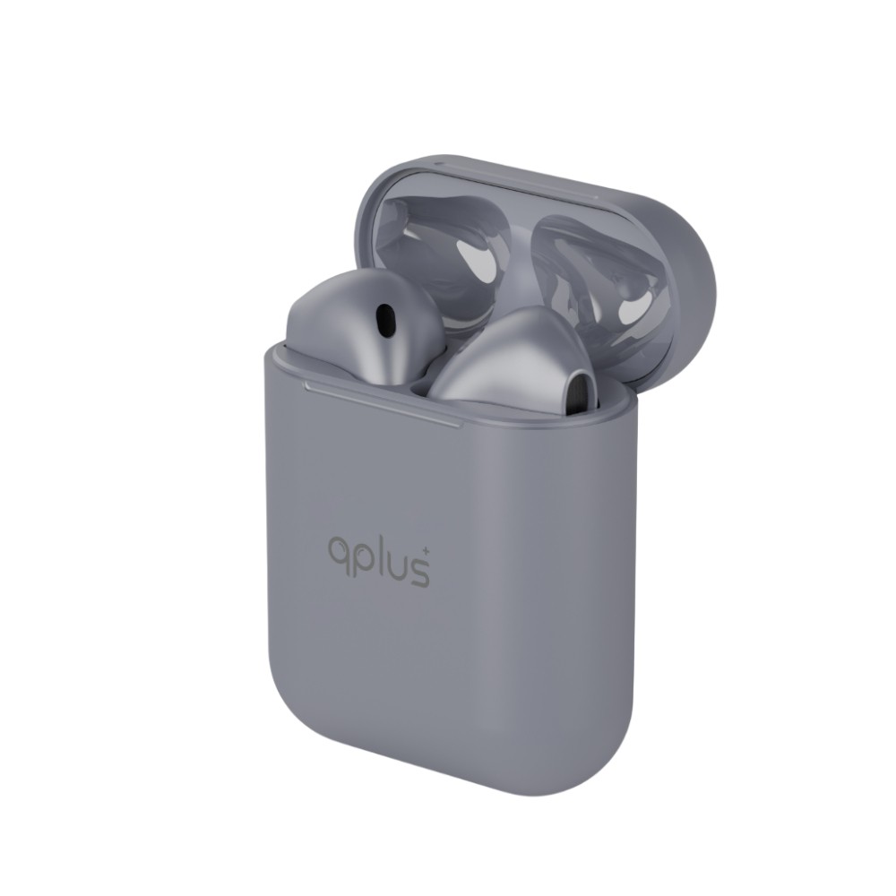 หูฟังไร้สาย QPLUS TWS BT12 (Bluetooth 5.3) Gray