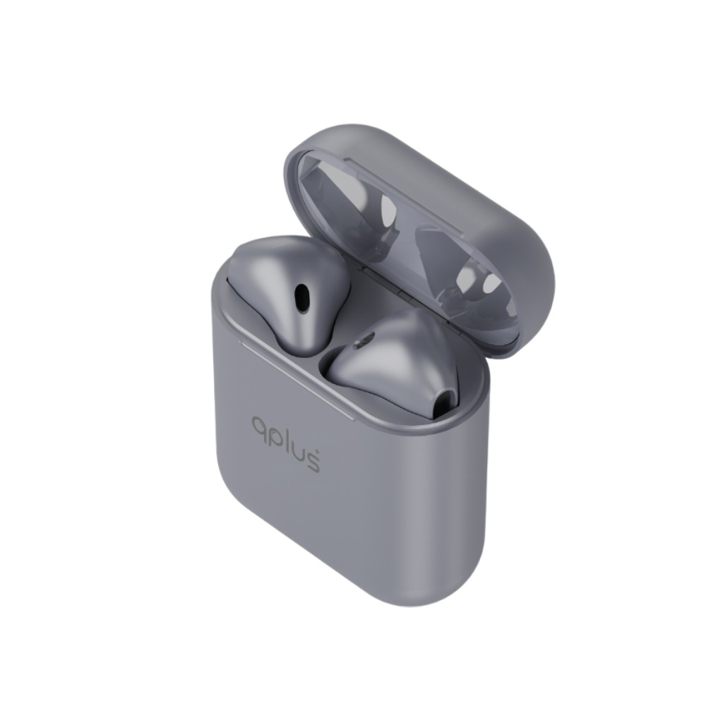 หูฟังไร้สาย QPLUS TWS BT12 (Bluetooth 5.3) Gray