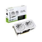 การ์ดจอ ASUS Dual GeForce RTX 4060 EVO White OC Edition 8GB GDDR6 128-bit (DUAL-RTX4060-O8G-EVO-WHITE)