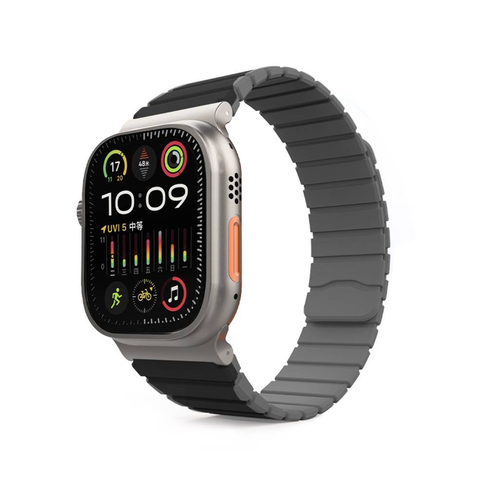 Mutural สาย Apple Watch Strap Series 6,7,8,9 (38/40/41mm) XuanSe Gray Black