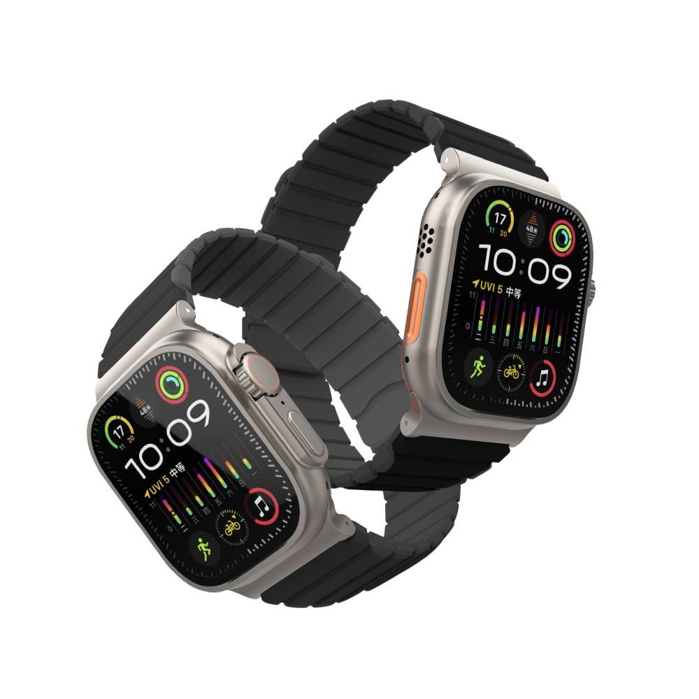 Mutural สาย Apple Watch Strap Series 6,7,8,9 (38/40/41mm) XuanSe Gray Black