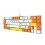 คีย์บอร์ดเกมมิ่ง Neolution E-Sport Mechanical Galactus Orange/White - Blue Switch