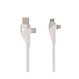 Blue Box Maglink 4-in-1 Multifunctional Fast Charge Cable BB-C09 Knitting White
