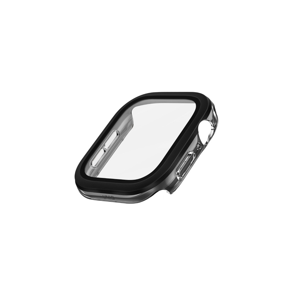 Uniq เคส Apple Watch Series 10,11 (42mm) Voute Tempered Glass Screen - Jet Black