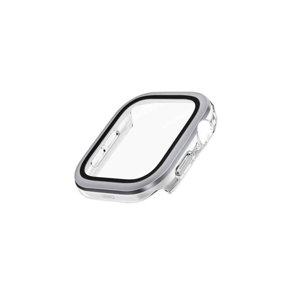 Uniq เคส Apple Watch Series 10,11 (42mm) Voute Tempered Glass Screen - Silver