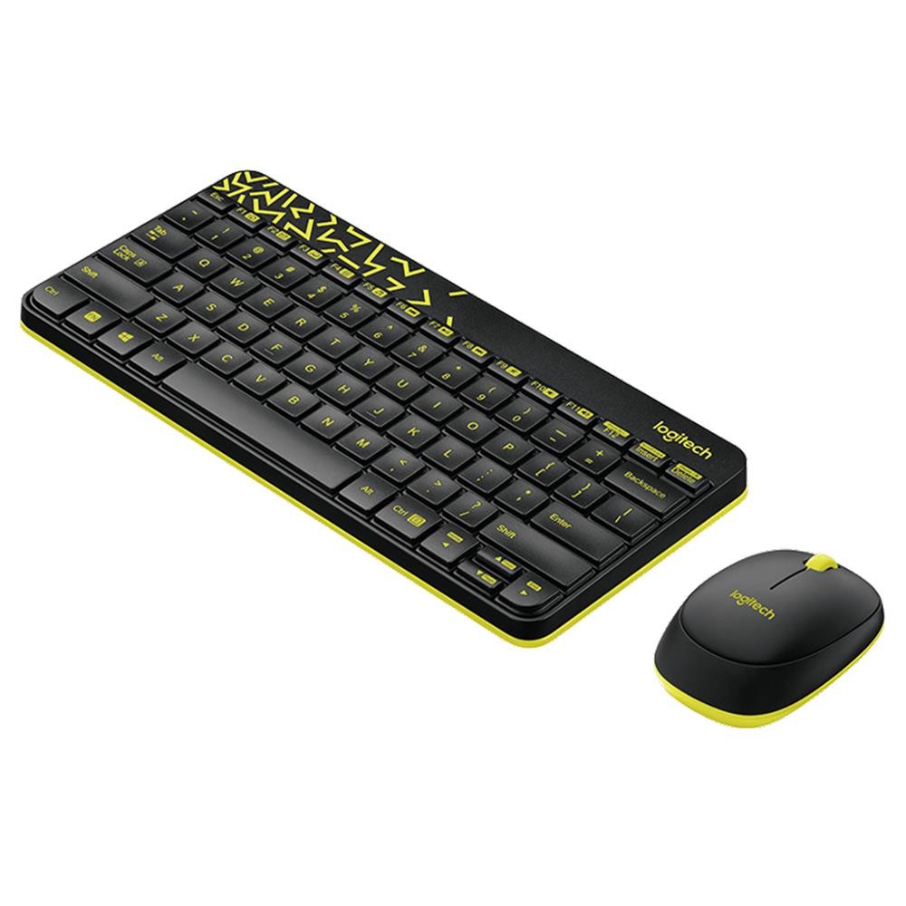 Logitech Wireless Mouse + Keyboard MK240 Black Chartreuse (TH/EN)