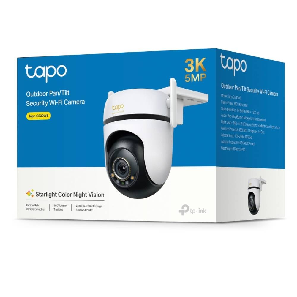 กล้องวงจรปิด TP-Link Tapo C530WS Outdoor Pan/Tilt Security WiFi Camera