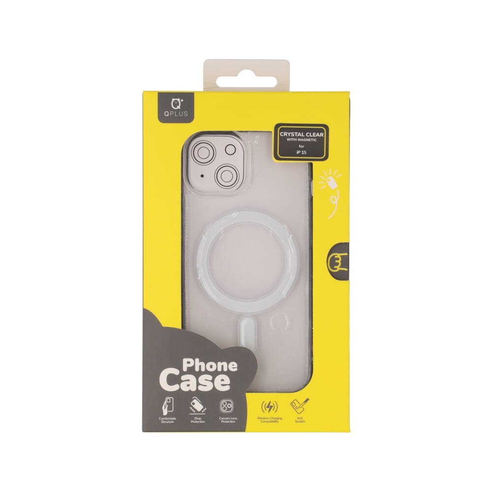 เคส QPLUS iPhone 15 Crystal Clear with Magnetic