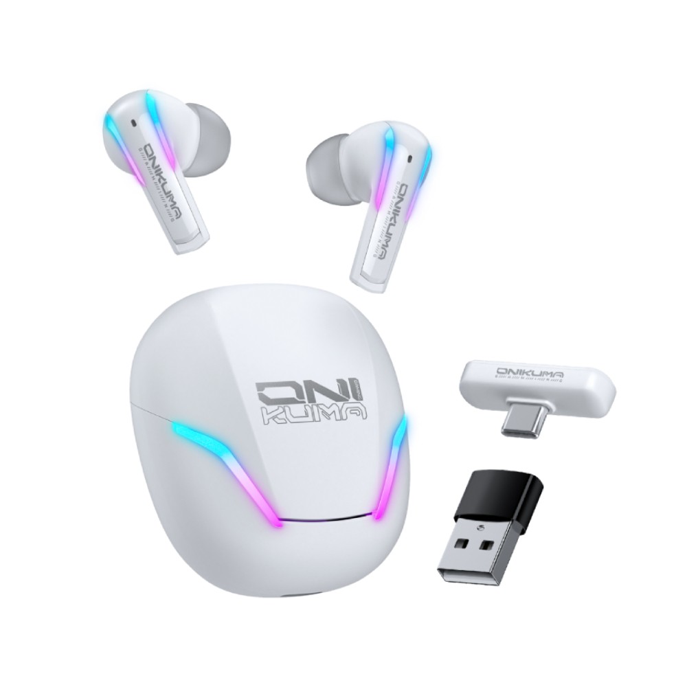 หูฟังเกมมิ่ง Onikuma T27 TWS White