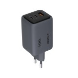 อะแดปเตอร์ AUKEY Wall USB Charger 1 USB-A / 2 USB-C (PD100W) GaN Gray (PA-C5) (TISI)