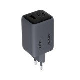 อะแดปเตอร์ AUKEY Wall USB Charger 1 USB-A / 2 USB-C (PD67W) GaN Gray (PA-C3) (TISI)