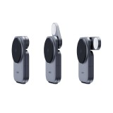 ที่ชาร์จไร้สาย AUKEY 3-in-1 Qi2 Foldable Magnetic Stand 15W + Wall USB Charger 1 USB-C (30W) Gray (LC-MC312)