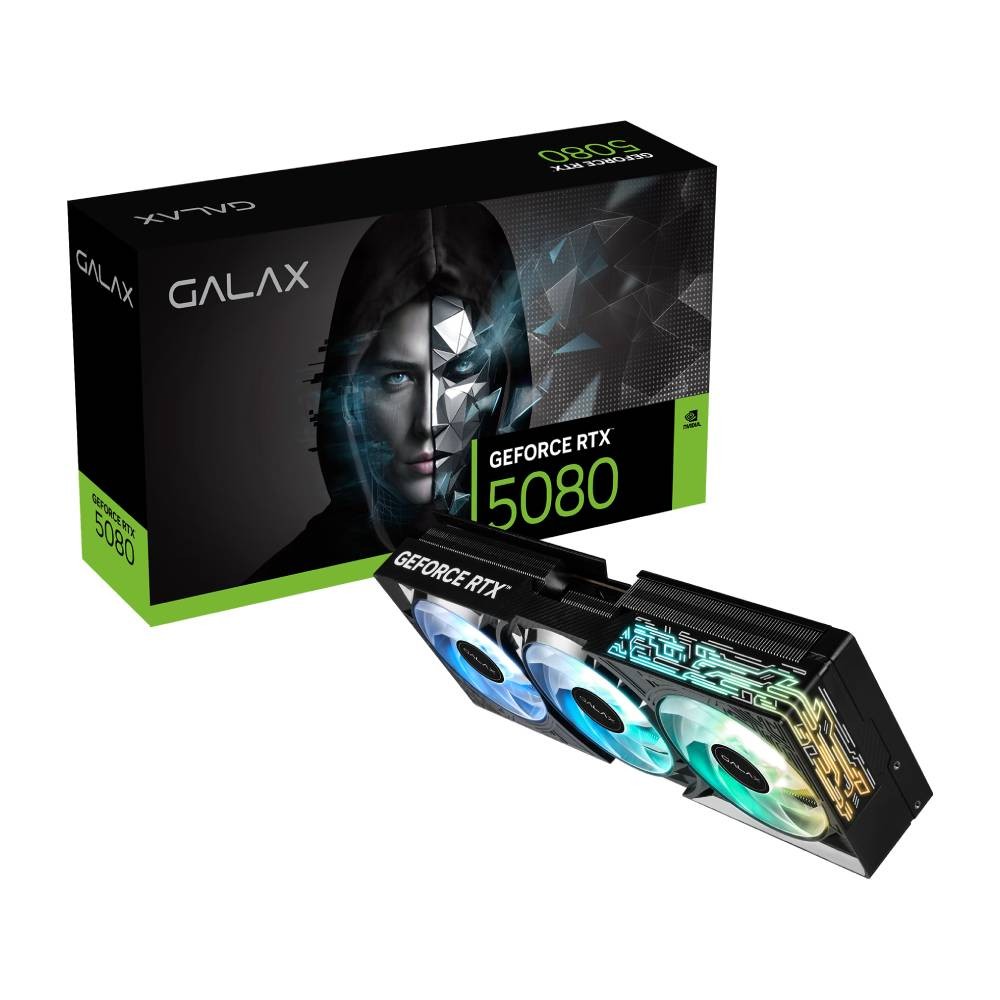 การ์ดจอ GALAX GeForce RTX 5080 1-Click OC 16GB GDDR7 256-bit