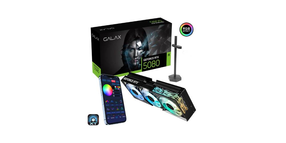 การ์ดจอ GALAX GeForce RTX 5080 1-Click OC