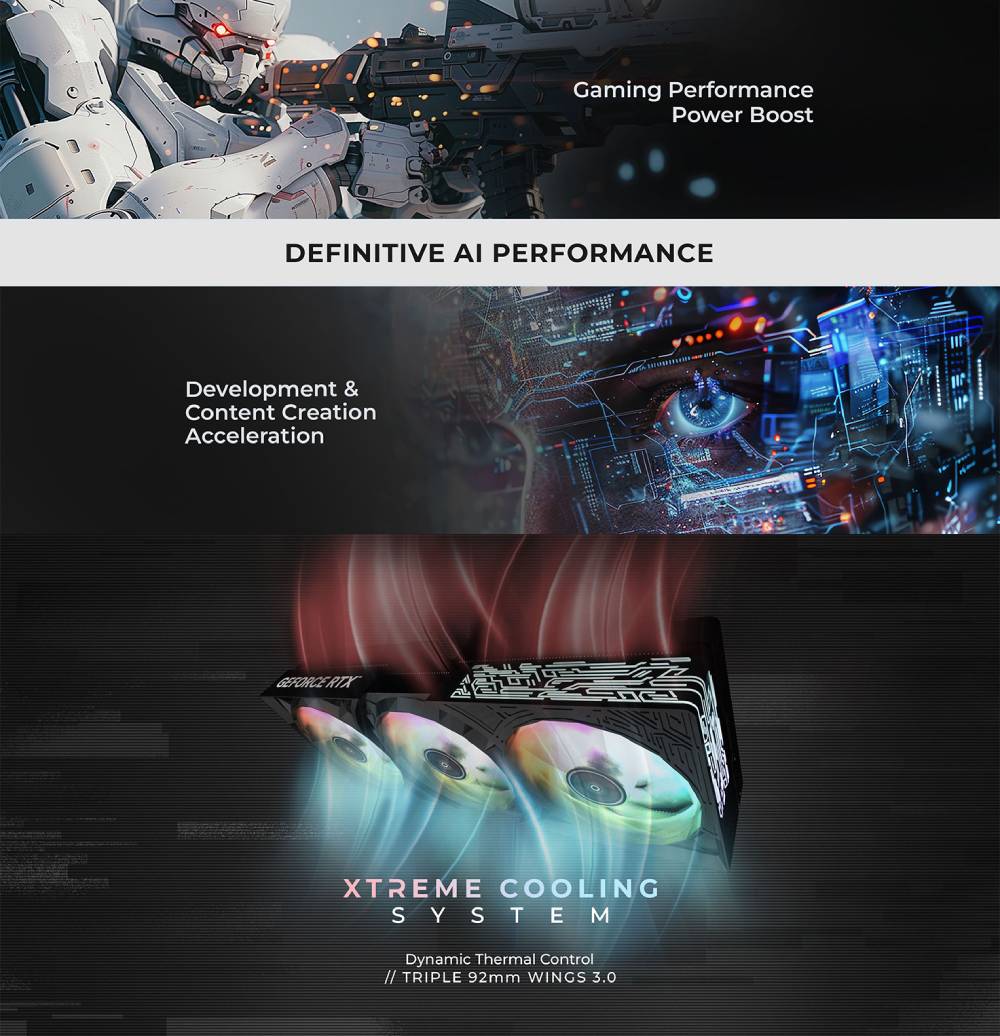 การ์ดจอ GALAX GeForce RTX 5080 1-Click OC