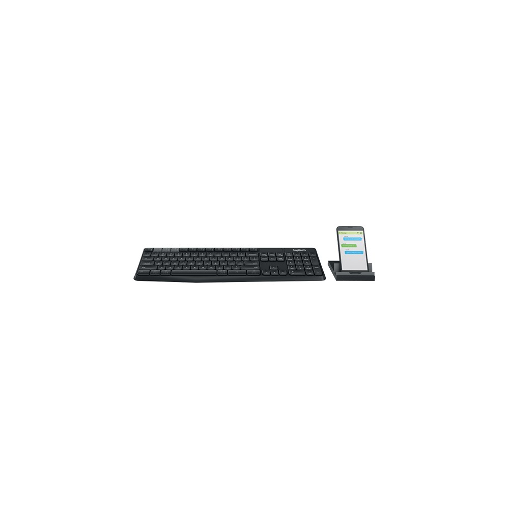 คีย์บอร์ดไร้สาย Logitech Wireless Keyboard + Stand MultiDevice K375S