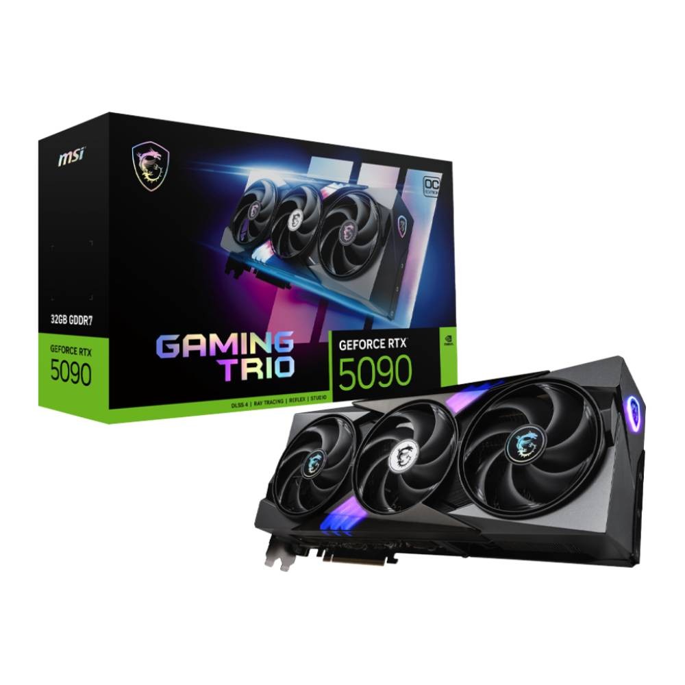 การ์ดจอ MSI GeForce RTX 5090 Gaming Trio OC Edition 32GB GDDR7 512-bit