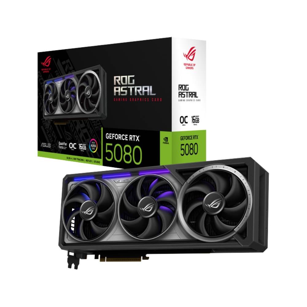 การ์ดจอ ASUS ROG Astral GeForce RTX 5080 16GB OC Edition GDDR7 256-bit