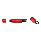 ค้อนทุบกระจกนิรภัย TECHPRO Vehicle-mounted 2-in-1 Safety Hammer Red