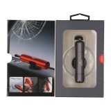 ค้อนทุบกระจกนิรภัย TECHPRO Vehicle-mounted 2-in-1 Safety Hammer Grey