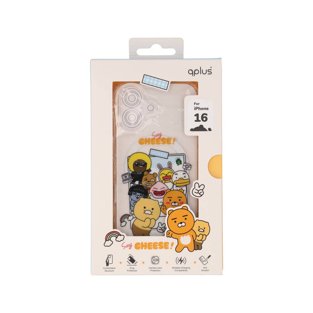 QPLUS x KAKAO & Friends เคส iPhone 16 Say Cheese Smile