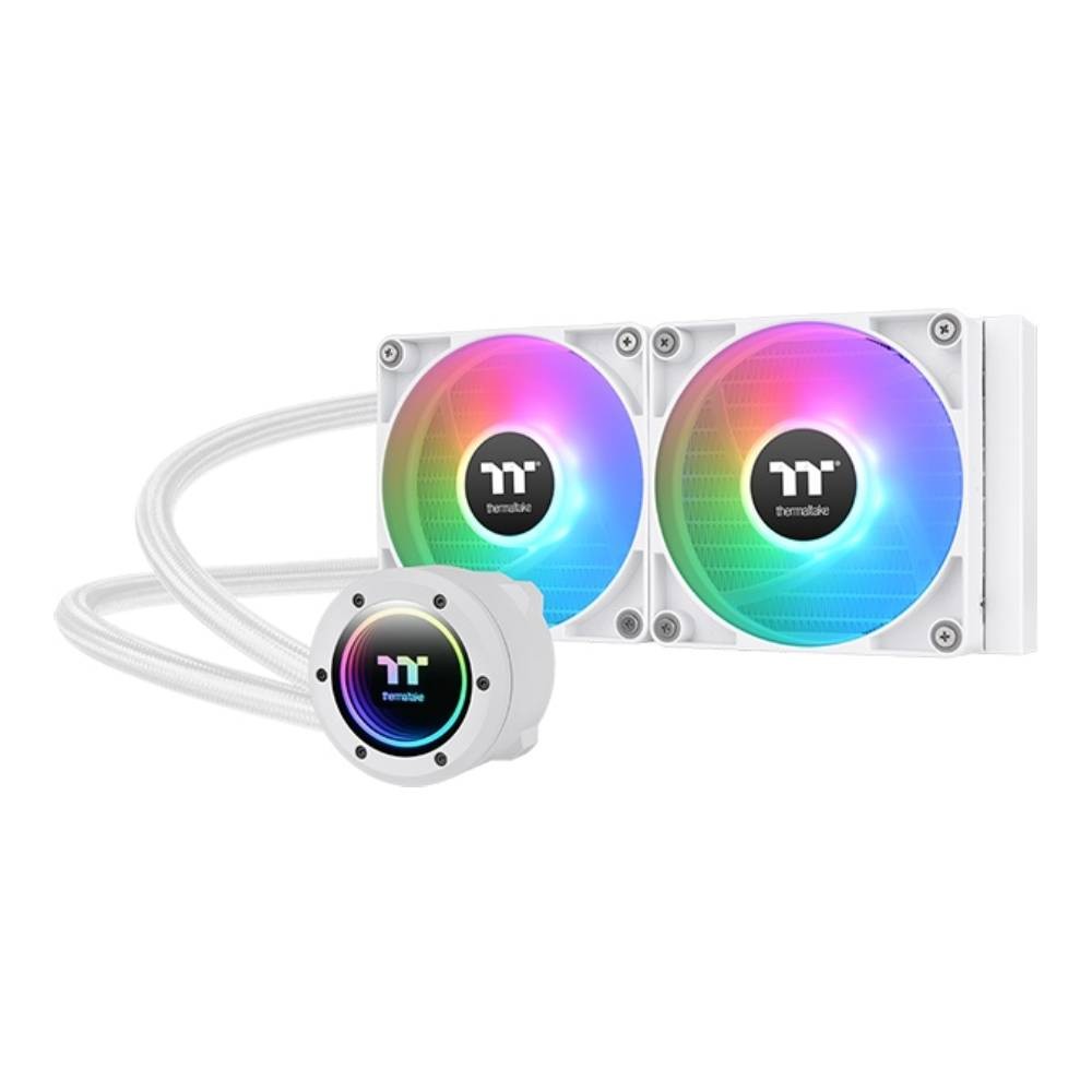 ชุดระบายความร้อนซีพียู Thermaltake TH240 V2 ARGB Sync AIO CPU Liquid Cooler Snow