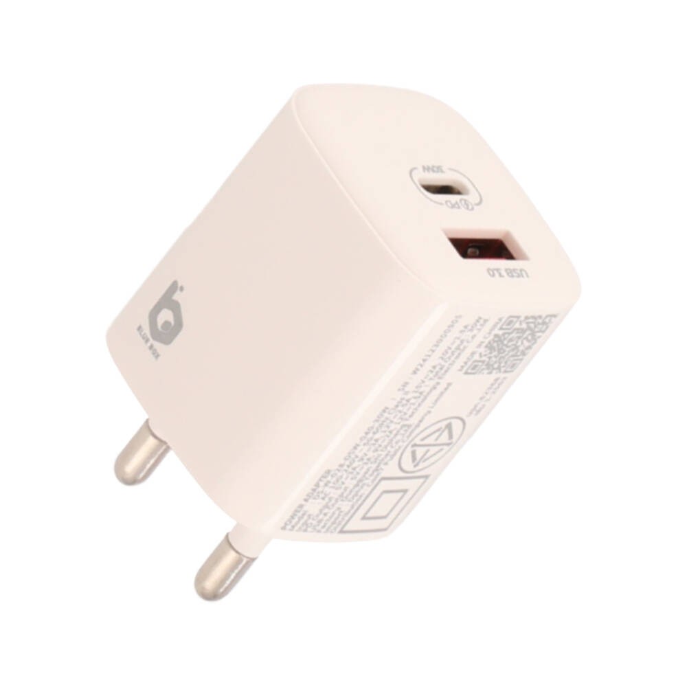 อะแดปเตอร์ Blue Box Wall USB Charger 1 USB-A / 1 USB-C (PD30W) White (BB-WC04) (TISI)