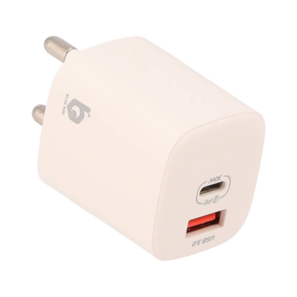 อะแดปเตอร์ Blue Box Wall USB Charger 1 USB-A / 1 USB-C (PD30W) White (BB-WC04) (TISI)
