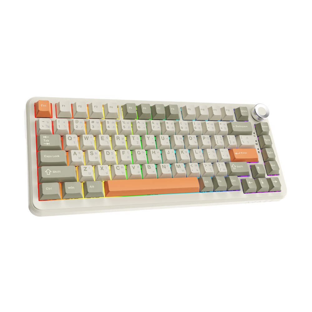 คีย์บอร์ดเกมมิ่ง Ajazz AK820 Max Plus Retro
