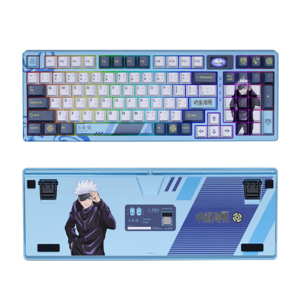 EGA x JUJUTSU KAISEN คีย์บอร์ดเกมมิ่ง STR-K1 SATORU (Color TFT) (LinearSW)