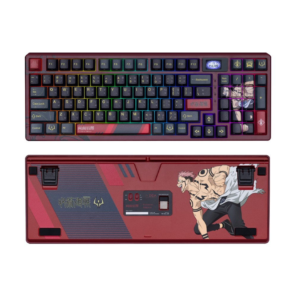 คีย์บอร์ดเกมมิ่ง EGA SKN-K1 SUKUNA (Color TFT) (JJK-LinearSW)
