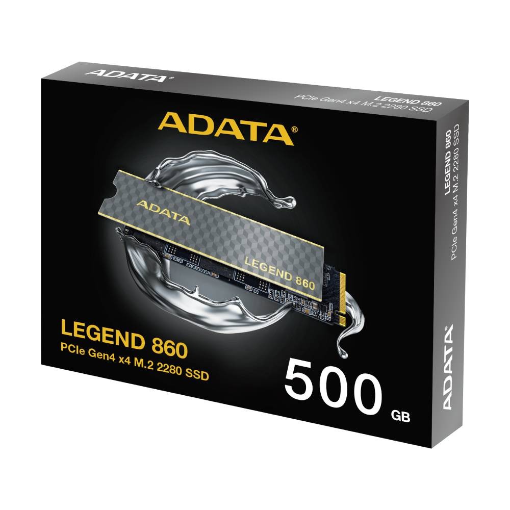 การ์ดเอสเอสดี ADATA 500GB Legend 860 SSD M.2 R5000MB/s W3000MB/s 5Year (ADT-LEG860500GCS)