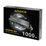 การ์ดเอสเอสดี ADATA 1TB Legend 860 SSD M.2 R6000MB/s W4000MB/s - 5Year (ADT-LEG8601000GCS)