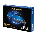 การ์ดเอสเอสดี ADATA 256GB Legend 710 SSD M.2 R2100MB/s W1000MB/s - 3Year (ADT-LEG-710-256GCS)