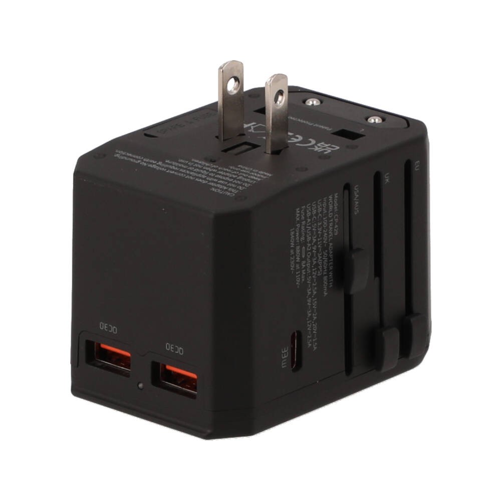 หัวแปลงปลั๊กไฟ Mcdodo Universal Travel Adapter (UK/US/EU/AU) 33W 1C+2A+1AC