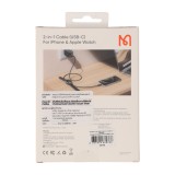 สายชาร์จ Mcdodo 2-in-1 USB-C to USB-C / Wireless Charger for Apple Watch Cable 60W 1.5M Black (CA-2580)