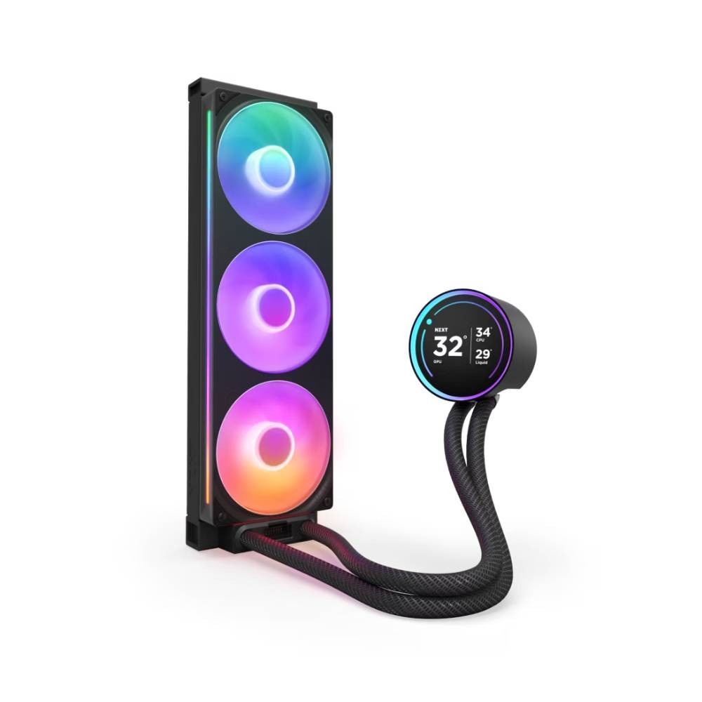 ชุดระบายความร้อนซีพียู NZXT KRAKEN Elite V2 360 RGB Black (RL-KR36E-B2)