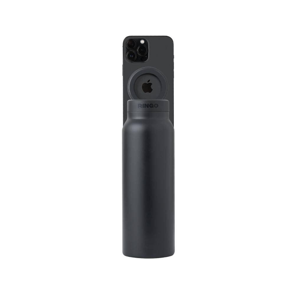 ขวดน้ำอัจฉริยะ Ringo Bottle with Magnetic Phone Mount Lid 710ml Black
