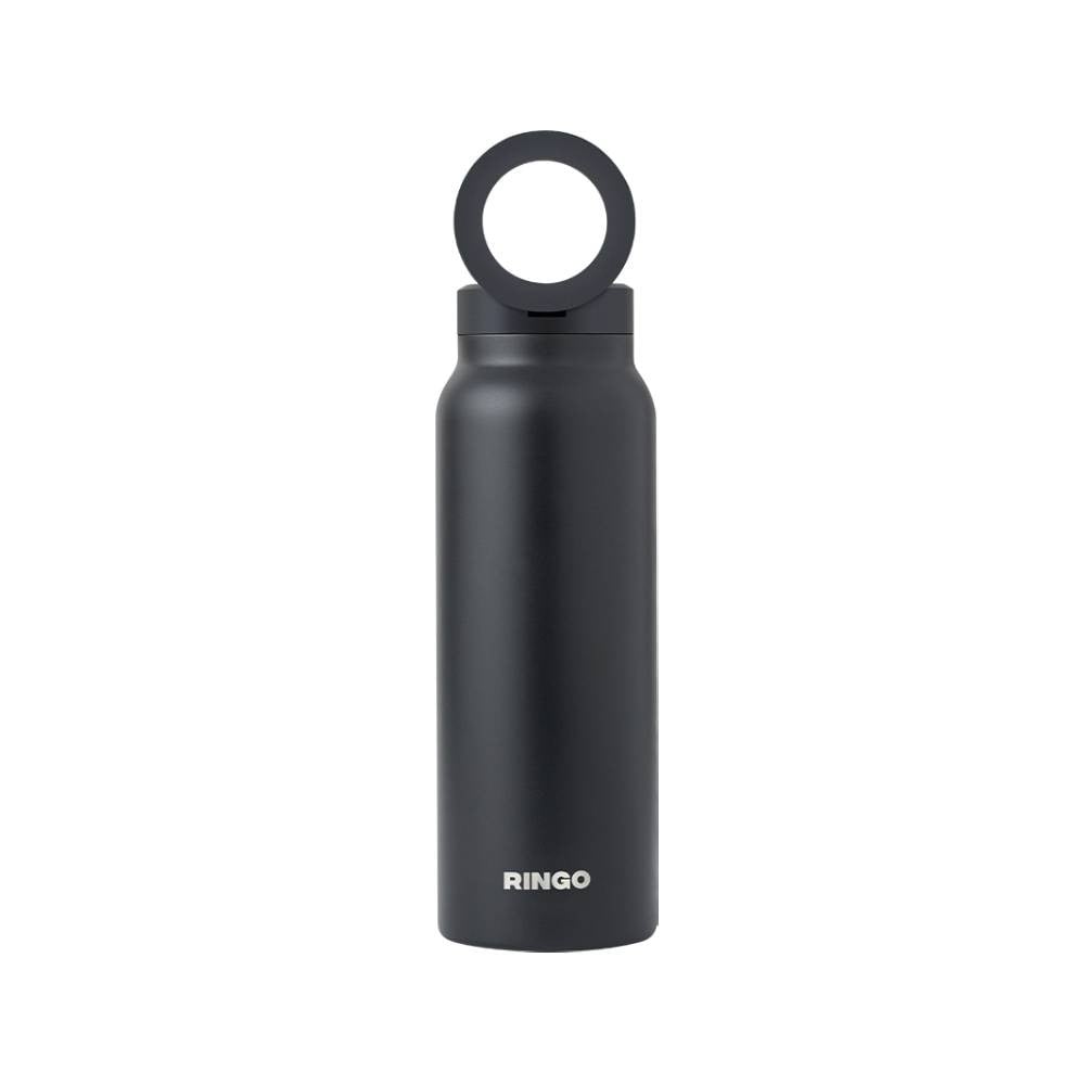 ขวดน้ำอัจฉริยะ Ringo Bottle with Magnetic Phone Mount Lid 710ml Black