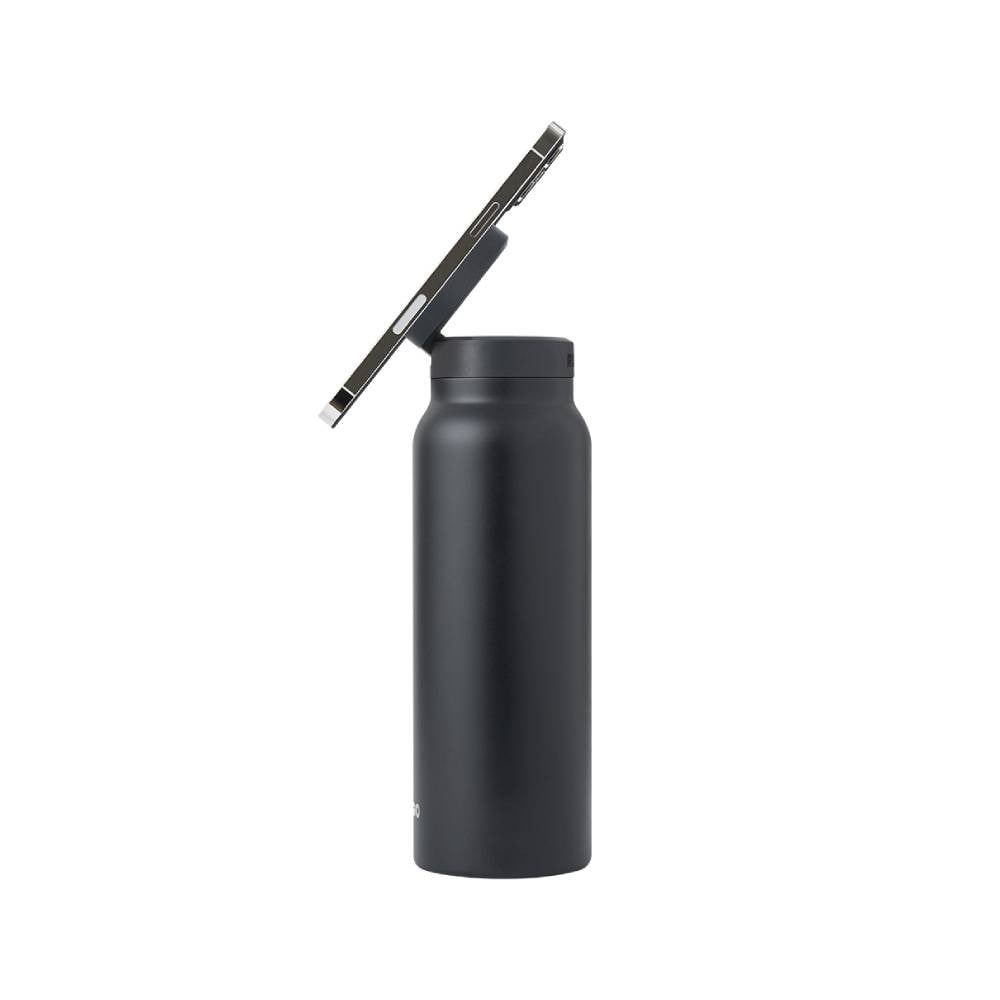 ขวดน้ำอัจฉริยะ Ringo Bottle with Magnetic Phone Mount Lid 710ml Black
