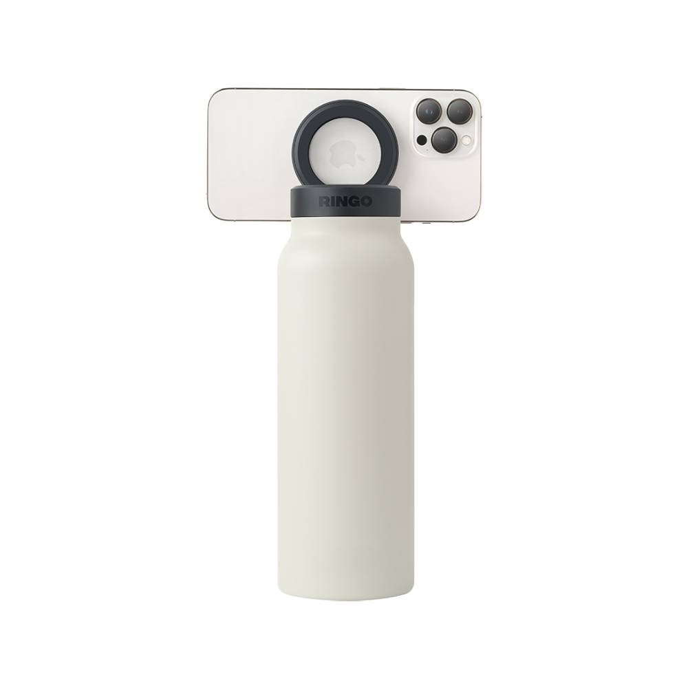 ขวดน้ำอัจฉริยะ Ringo Bottle with Magnetic Phone Mount Lid 710ml Ivory