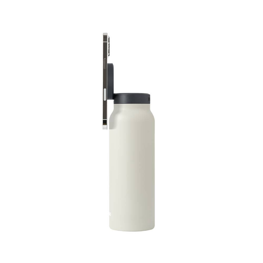 ขวดน้ำอัจฉริยะ Ringo Bottle with Magnetic Phone Mount Lid 710ml Ivory