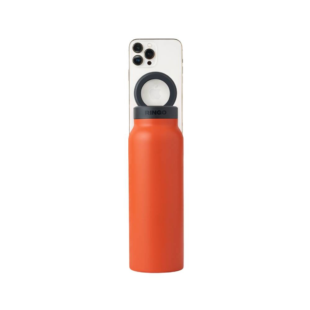 ขวดน้ำอัจฉริยะ Ringo Bottle with Magnetic Phone Mount Lid 710ml Orange