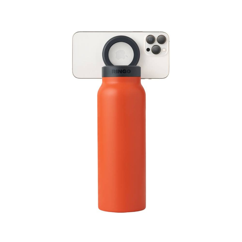 ขวดน้ำอัจฉริยะ Ringo Bottle with Magnetic Phone Mount Lid 710ml Orange