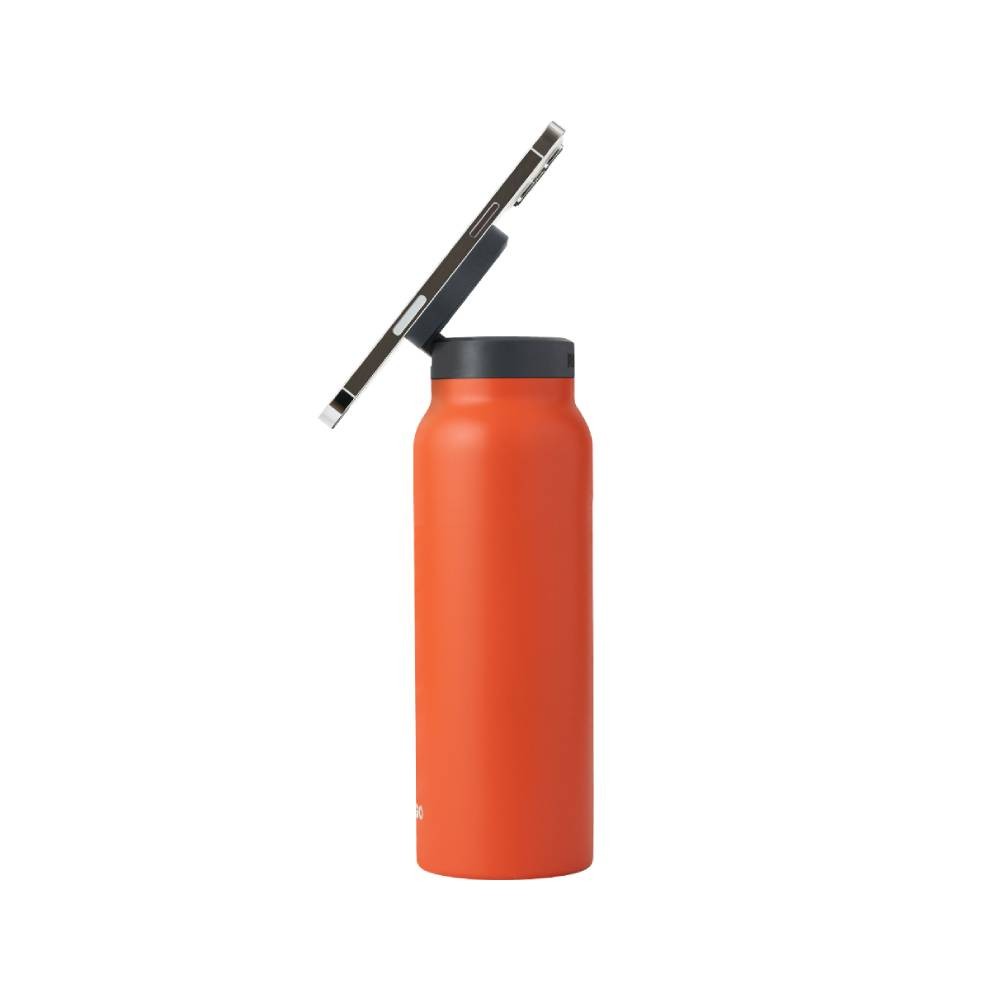 ขวดน้ำอัจฉริยะ Ringo Bottle with Magnetic Phone Mount Lid 710ml Orange