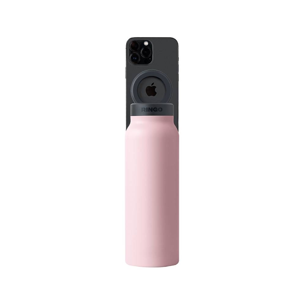 ขวดน้ำอัจฉริยะ Ringo Bottle with Magnetic Phone Mount Lid 710ml Pink