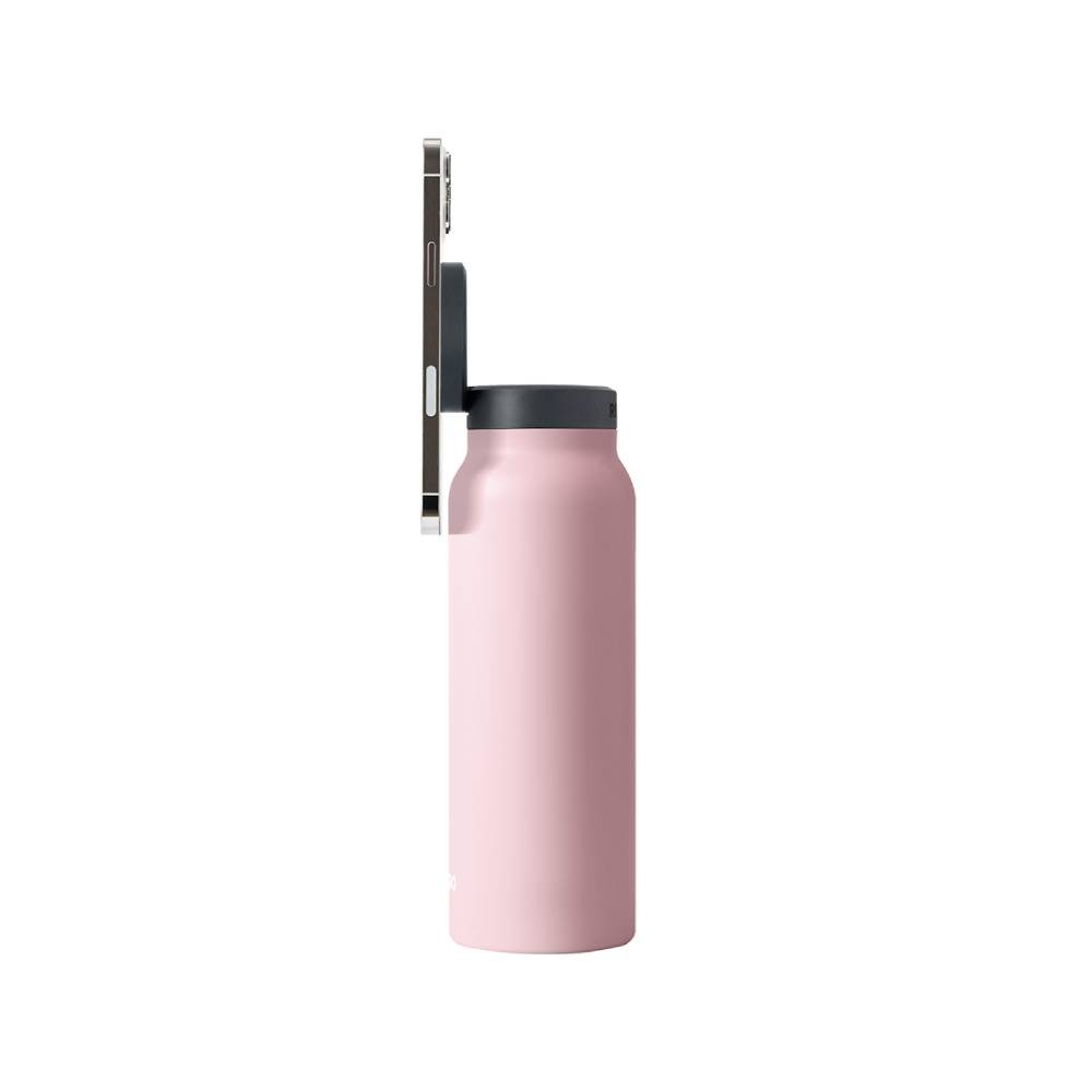 ขวดน้ำอัจฉริยะ Ringo Bottle with Magnetic Phone Mount Lid 710ml Pink