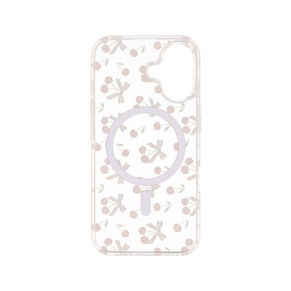 เคส QPLUS iPhone 16 Cherry Bow Bliss with Magnetic Griptok