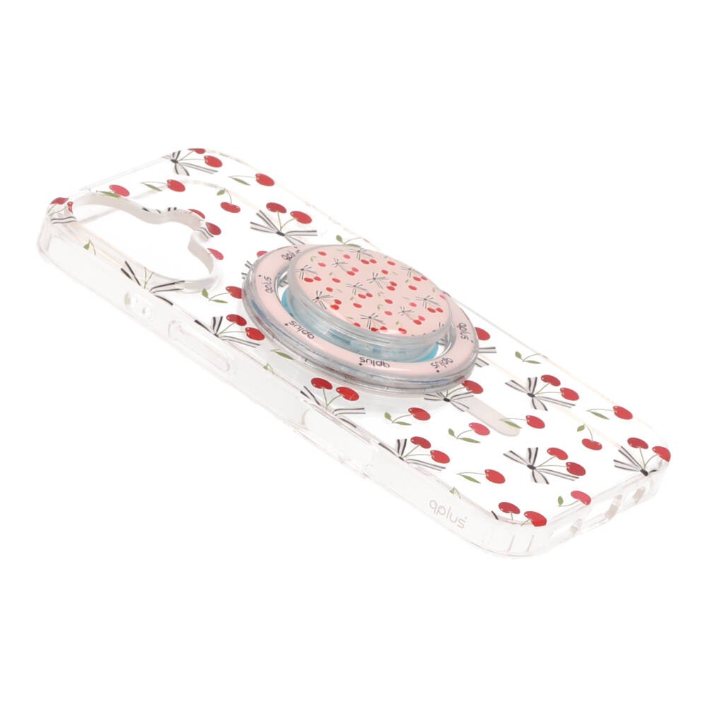 เคส QPLUS iPhone 16 Cherry Bow Bliss with Magnetic Griptok